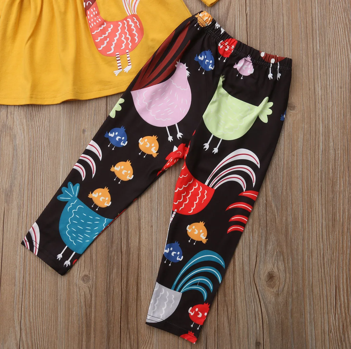 Pudcoco/комплект одежды на День Благодарения для маленьких девочек, комплект из 3 предметов для маленьких девочек Хлопковое платье с топом+ длинные штаны+ шарф, одежда для маленьких девочек