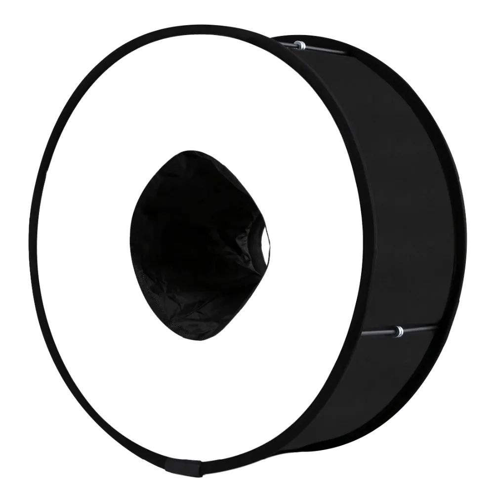 Goede Flash Light Opvouwbare Diffuser Voor Camera 45 cm Ronde Stijl Macro Portret Foto Softbox SpeedLite Camera Diffuser