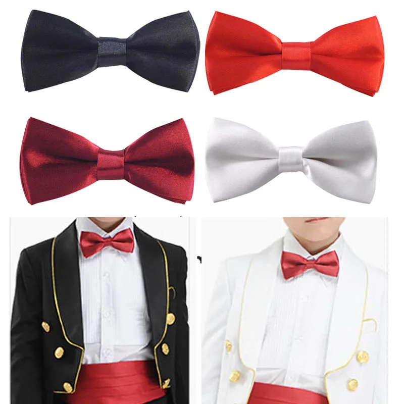 Baby Children Lovely Classic Solid Color boy and girl Butterfly Kont Cute Bowtie Hair Accessories Coordinate Banquet Red Yellow bow tie