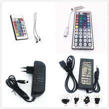1Pcs DC12V 24key / 44 key RGB IR Remote Controller; 3A / 5A Power supply Adapter For LED Strip light Accessoires SMD 5050 3528