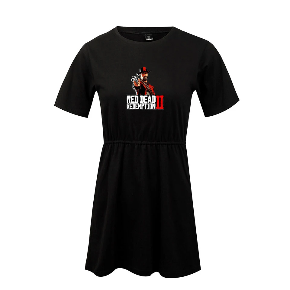 БЦ хип-хоп футболки red dead redemption 2 Harajuku платье женская одежда топы Kpop каваи печати футболка плюс Размеры A7730-A7735