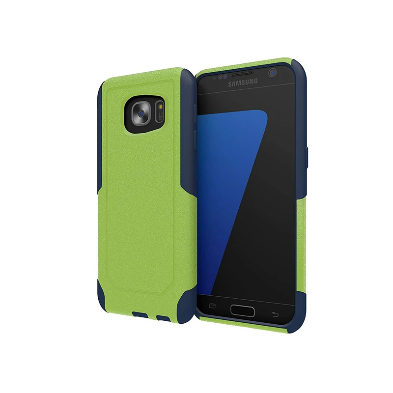 

2 in 1 Full Cover 360 Silicone Case For Samsung Galaxy S7 edge Cover Hard PC+Soft TPU Bumper Dual Layer Cases For S7 edge Capa