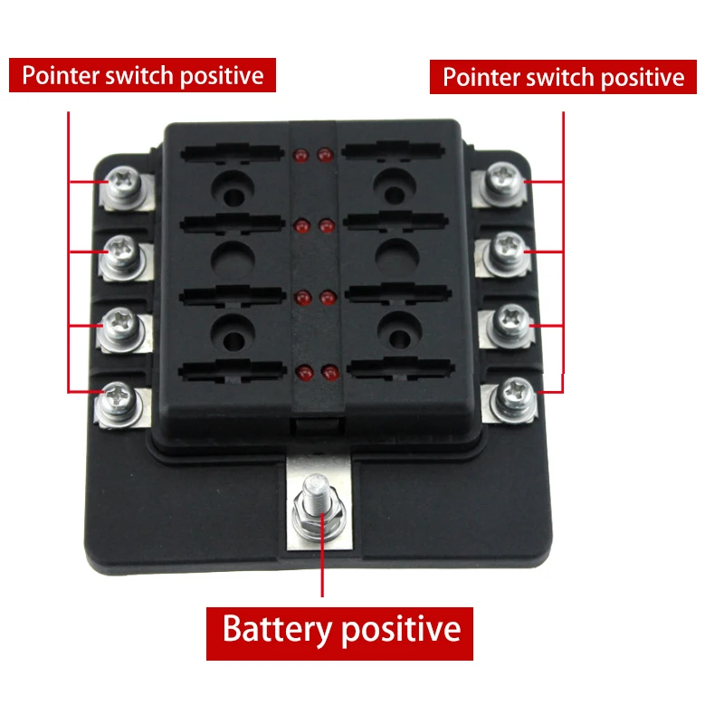 6/8/10/12 way держатель предохранителя 12 V/24 V с светодиодный Предупреждение светильник осветительный набор для АВТОМОБИЛЯ Boat МОРСКОЙ Trike