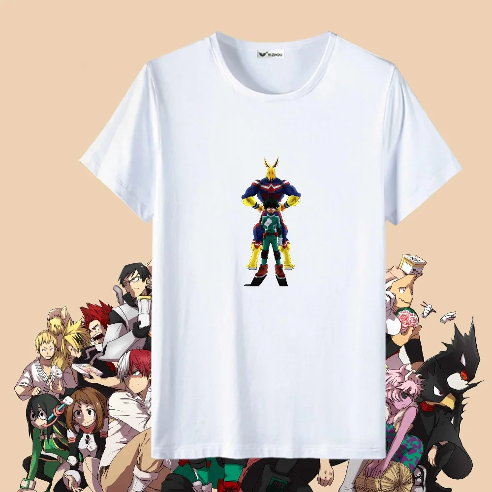 CostumeBuy аниме мой герой Академия Boku No Hero Academia футболка Deku топы белые футболки футболка izuku midoriya Adut Man women