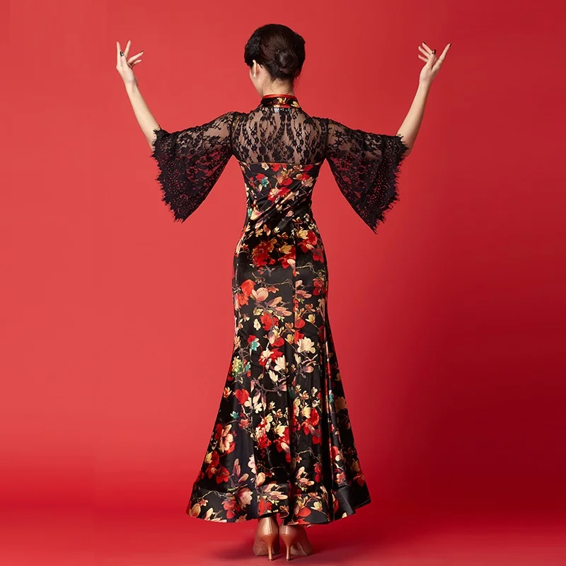 Standard dance dress Ballroom dress Woman Foxtrot China waltz Ballroom dance Flamenco Spanish costumes Social