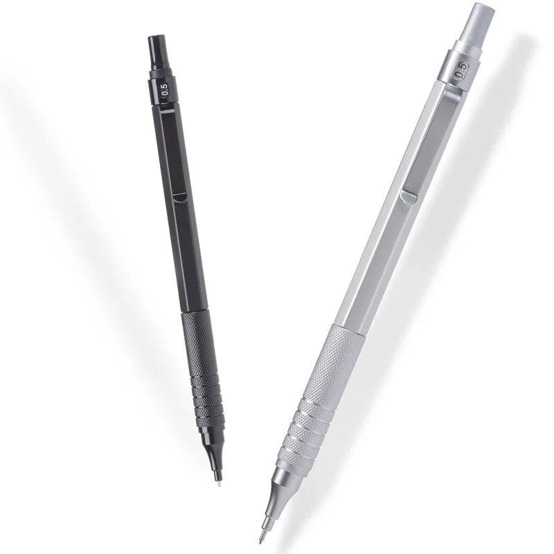 0,5/0,7 мм железный металлический механический карандаш, креативный пресс, автоматические ручки для письма, черчения, канцелярские принадлежности для офиса, школы