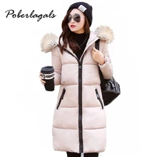 women winter jacket plus size 2016 army green womens jacket thick Fur Hooded long Down Cotton Padded Female Coat Parka Jacket