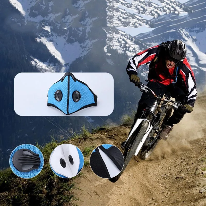 

Dust Proof Mask Anti-Fog Mesh Mouth Muffle Half Face Masks for for Outdoor Sport Running Cycling 899