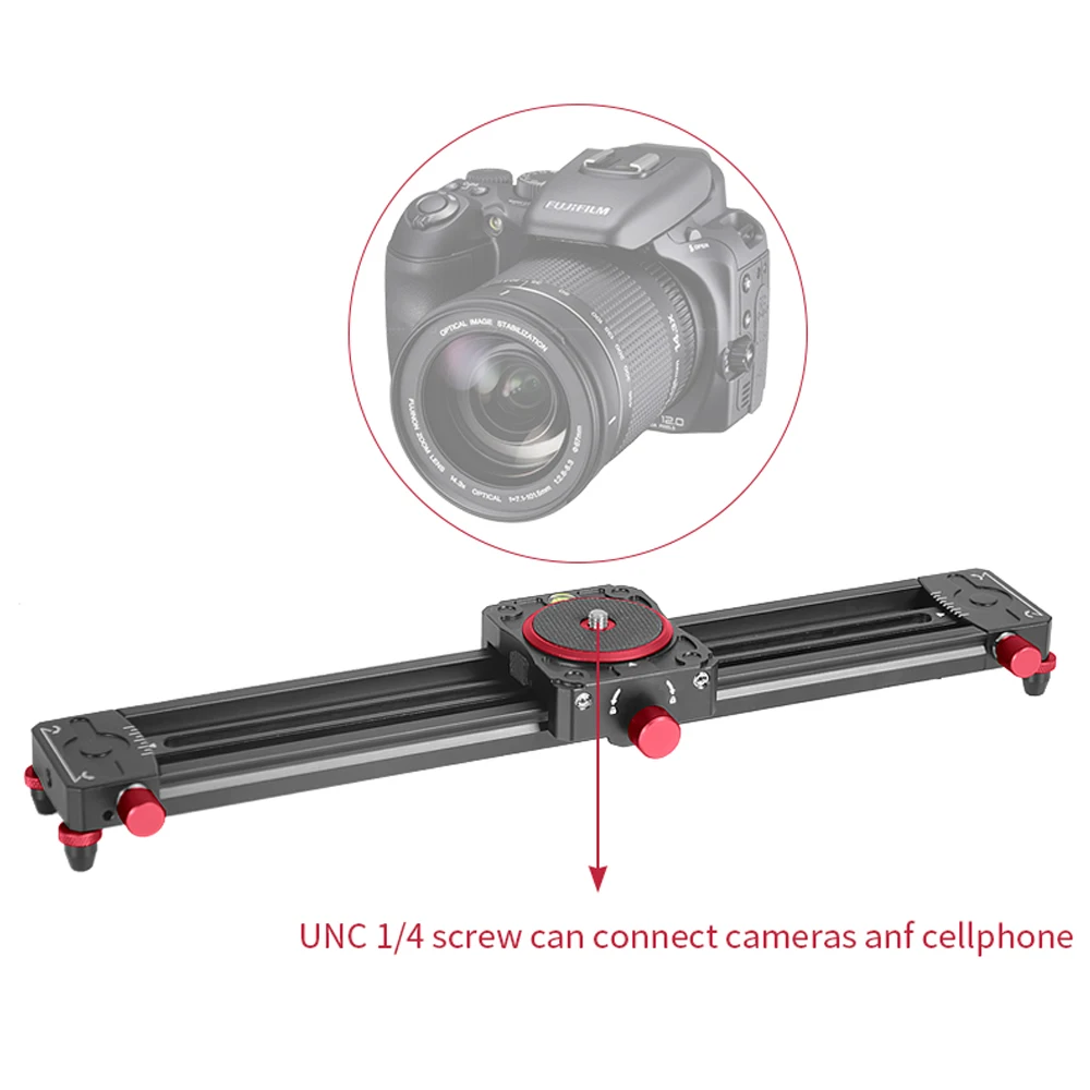 Tabletop 13.7inch Mini Camera/Phone Slider With Track Dolly Rail System for SmartPhone DSLR Mirrorless Camera Photography Studio