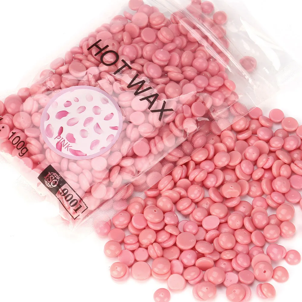 

Professional 100g High Quality Hair Removal Cream No Strip Depilatory Hot Film Hard Wax Pellet Waxing Bikini Hair Removal Bean