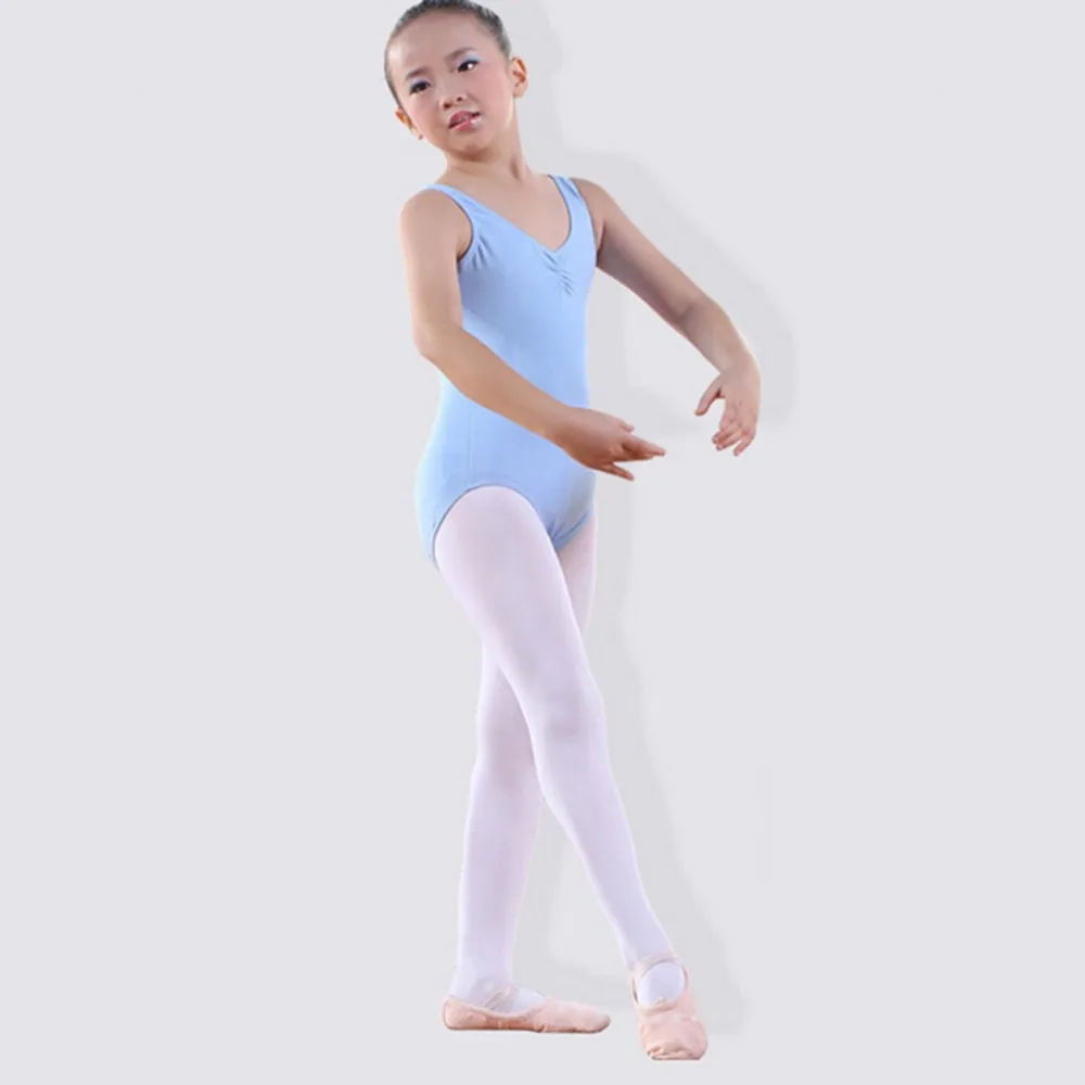 Белые детские танцевальные колготки для девочек балетные колготки носки для танцев S/M/L