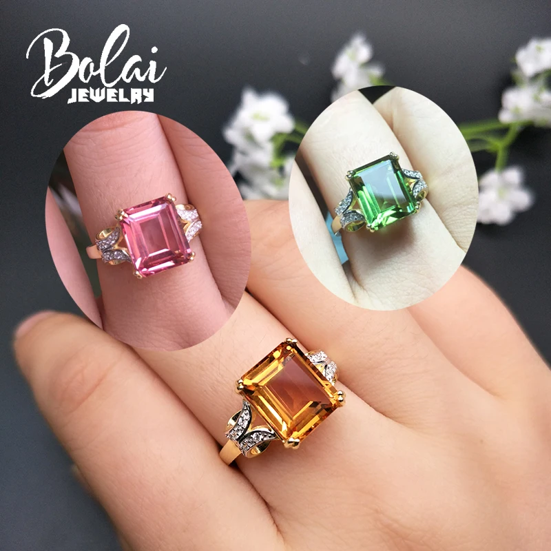 Bolaijewelry, кольцо с драгоценным камнем, меняющим цвет, Стерлинговое Серебро 925 пробы, кольцо diaspore zultanite, лучший подарок для женщин