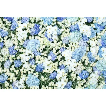 

Flower Background For Photography White Roses With Blue And White Flowers Backdrop For Wedding Party Baby Shower Photo Props