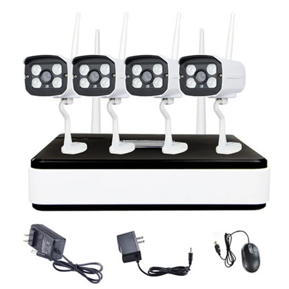 

CWH 4CH 960P Wireless CCTV Camera Sets Connect Wireless NVR Directly VGA HDMI Connect Monitor Smart Phone Monitor