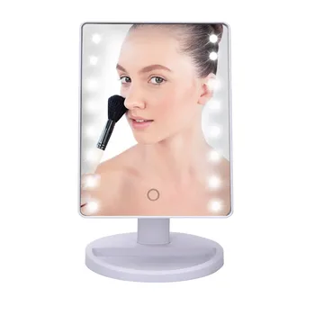 

Portable Makeup Mirror Vanity LED Light Bulb Kit 180 Rotating Touch Screen Lamp 3*AA Battery Health Beauty Adjustable Countertop