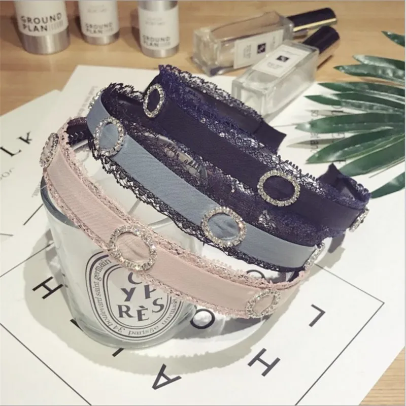New simple hair accessories solid color fabric ring with teeth anti-slip light plate hairband headband hair accessories women New simple hair accessories solid color fabric ring with teeth anti-slip light plate hairband headband hair accessories women