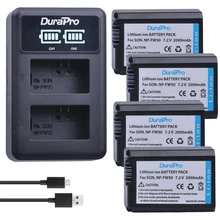 4pc NP-FW50 NP FW50 Li-ion Battery+ LED Charger For Sony A6000 NEX-7 NEX-5N NEX-F3 3D NEX-3DW NEX-3K NEX-5C Alpha 7R II NP-FW50