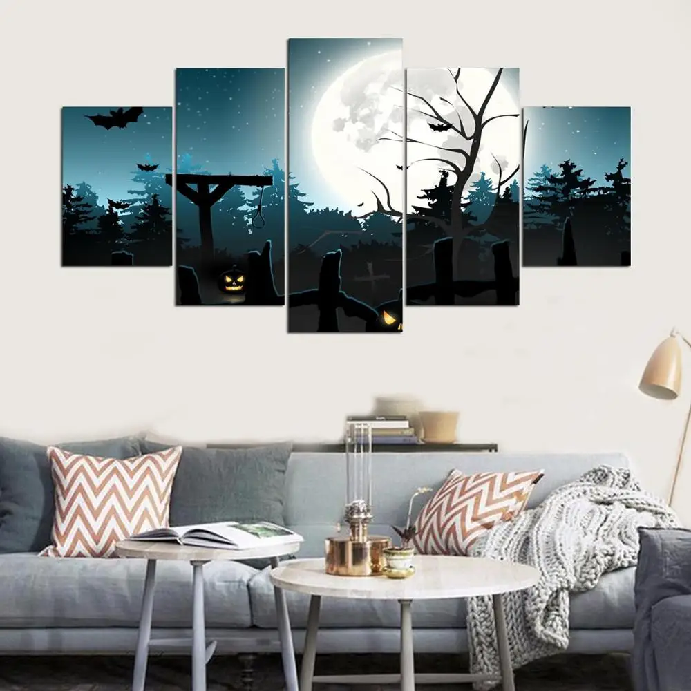 Canvas Painting Picture Wall Art Framework 5 Panel Harry Potter Theme Home Decoration For Living Room Modern Printing Type YGYT