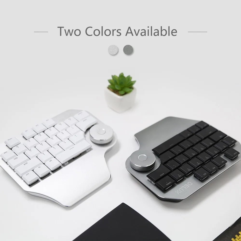 Delux T11 Designer Keyboard with Smart Dial 3 Group Customizable Keys Keypad Compatibility for Wacom Windows Mac Design Software Delux T11 Designer Keyboard with Smart Dial 3 Group Customizable Keys Keypad Compatibility for Wacom Windows Mac Design Software