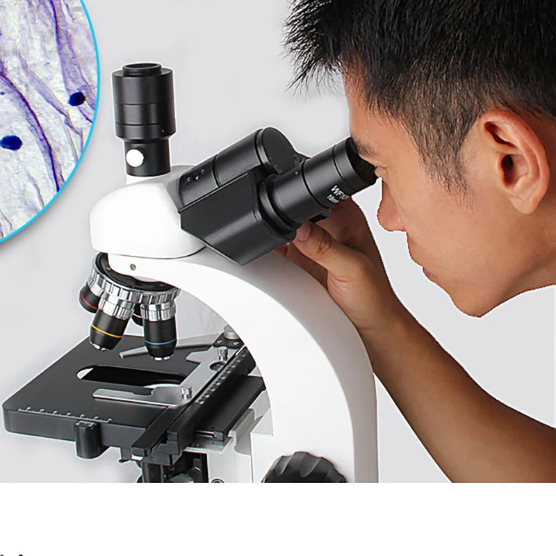 CIWA Профессиональный биологический 40X-1600X микроскоп бинокулярный бинокль HD научный эксперимент светодиодный монокулярный микроскоп