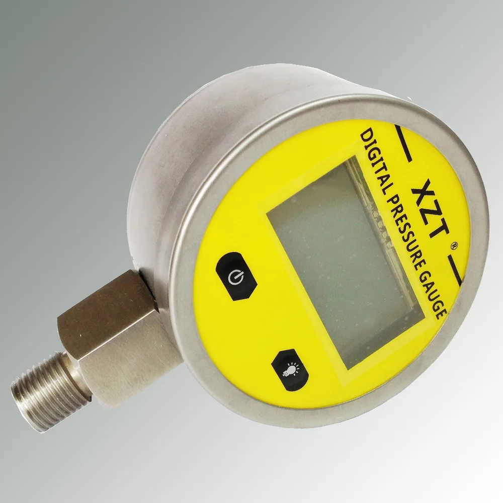 Digital Hydraulic Pressure Gauge 2.4"/60mm 250BAR/3600PSI(NPT1/4) Base