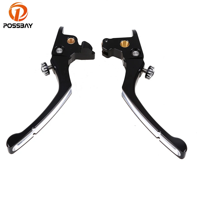 Buy POSSBAY CNC Motorcycle Brake Clutch Hand Levers fit for Harley Touring