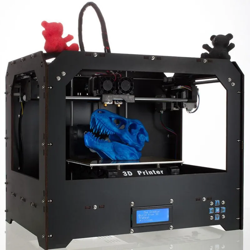 

2019 3D Printer Assembled High Precision Replicator 4 Dual Extruder for Makerbot