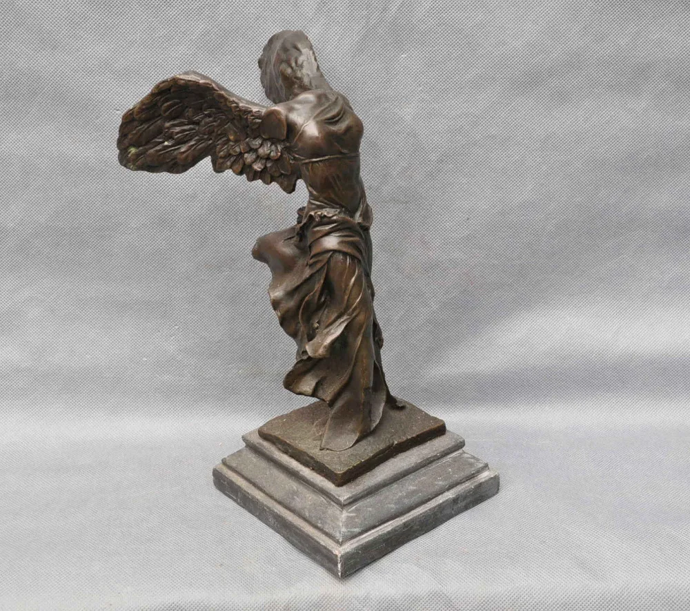 2031 11 бронзовая женская статуя ангела с крылатой победой|statue sculpture|statue womanstatue art |