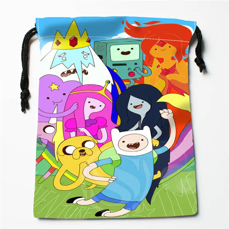 h h139 New adventure time Custom Printed receive Bag Compression Type drawstring bags size 18X22cm 7