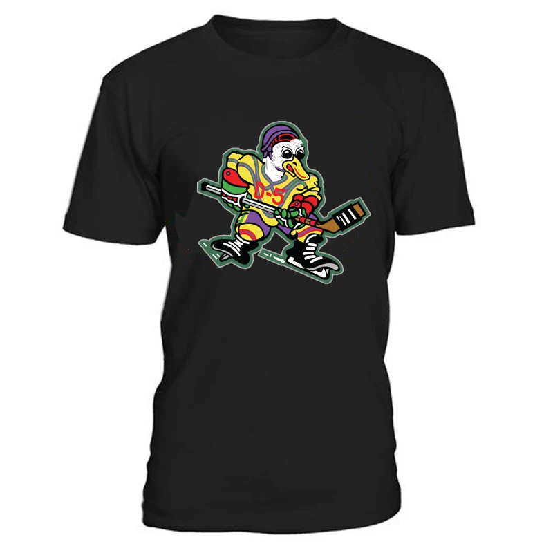 

COLDINDOOR High quality cheap Anaheim ice Hockey Fans Men's T Shirts With Printing cartoon ducks Logo cotton