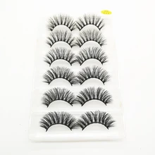 6 пар накладных ресниц натуральные 3D норковые ресницы короткие черные ресницы тонкие накладные ресницы длинные профессиональные средства для макияжа cilios