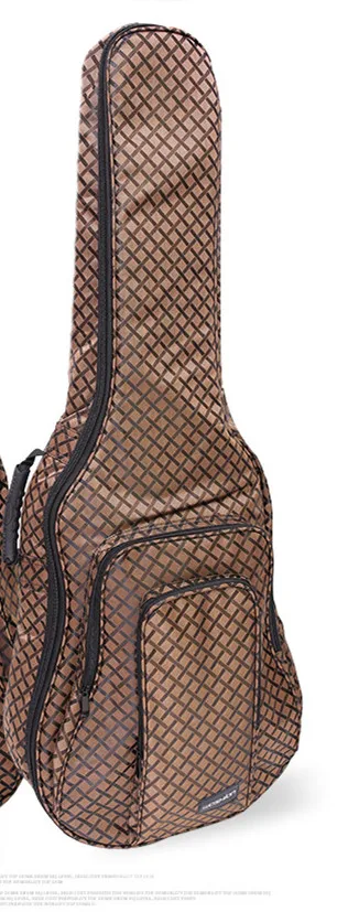 Водонепроницаемый толстый мягкий портативный 38 Размеры 39-40 41 дюйм(ов) Акустическая классическая Гитары сумка Мягкий чехол gig Обложка рюкзак с двойным ремешком - Цвет: 39 inches   bag