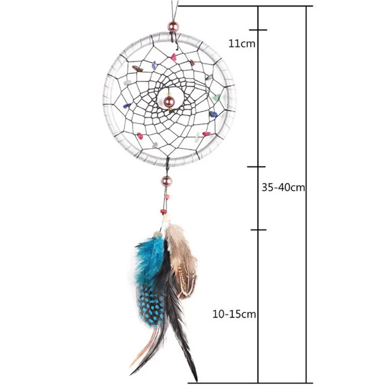 Перо ручной работы Ловец снов настенный Декор Перья «Ловец снов» украшения автомобиля Ловец снов украшение для подвешивания на двери