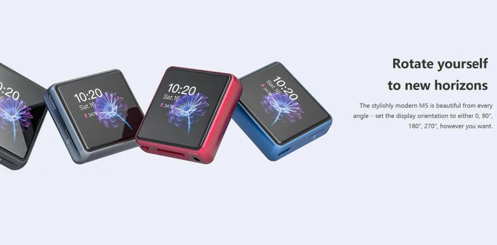 FiiO M5 Hi-Res Bluetooth HiFi музыкальный портативный MP3-плеер USB DAC на базе Android с aptX HD, опционально FiiO sk-m5a watchtrap для M5