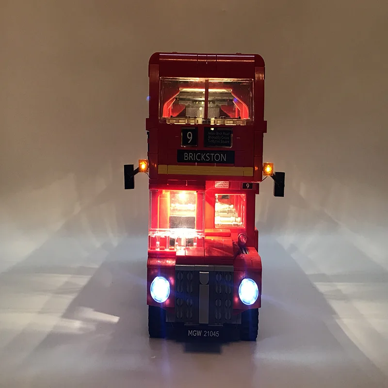 Led Light Set For Lego technic 10258  London bus bricks set Compatible 21045 Blocks Toys technic London buses Lighting Set       (1)