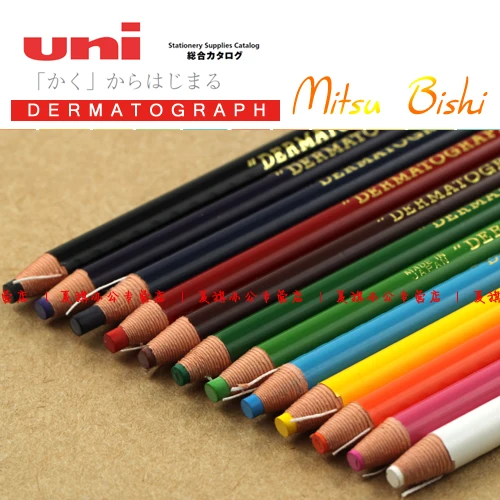 12 шт./1 дюжина Mitsubishi карандаш цветной карандаш жирный дерматограф K7600 бумага на масляной основе обернутая 12 цветов
