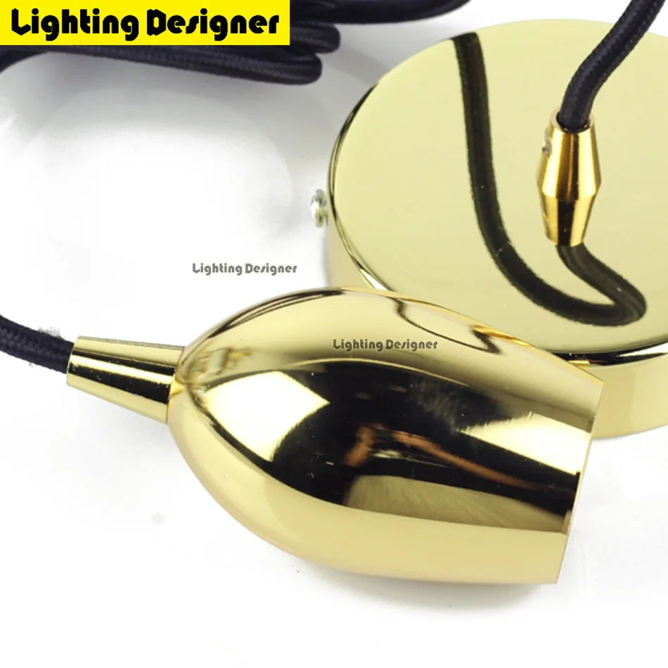 Медный латунный Цвет E27 подвесной светильник держатель лампы 220 В светодиодный лампочка лампа накаливания(Эдисона) светодиодный винтажный Ретро Декор подвесной светильник
