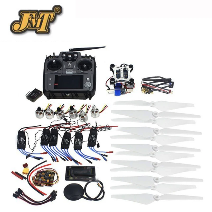 

JMT RC HexaCopter ARF Electronic: RadioLink AT10 TX&RX 920KV Brushless Motor 30A ESC Propeller GPS APM2.8 Camera Gimbal