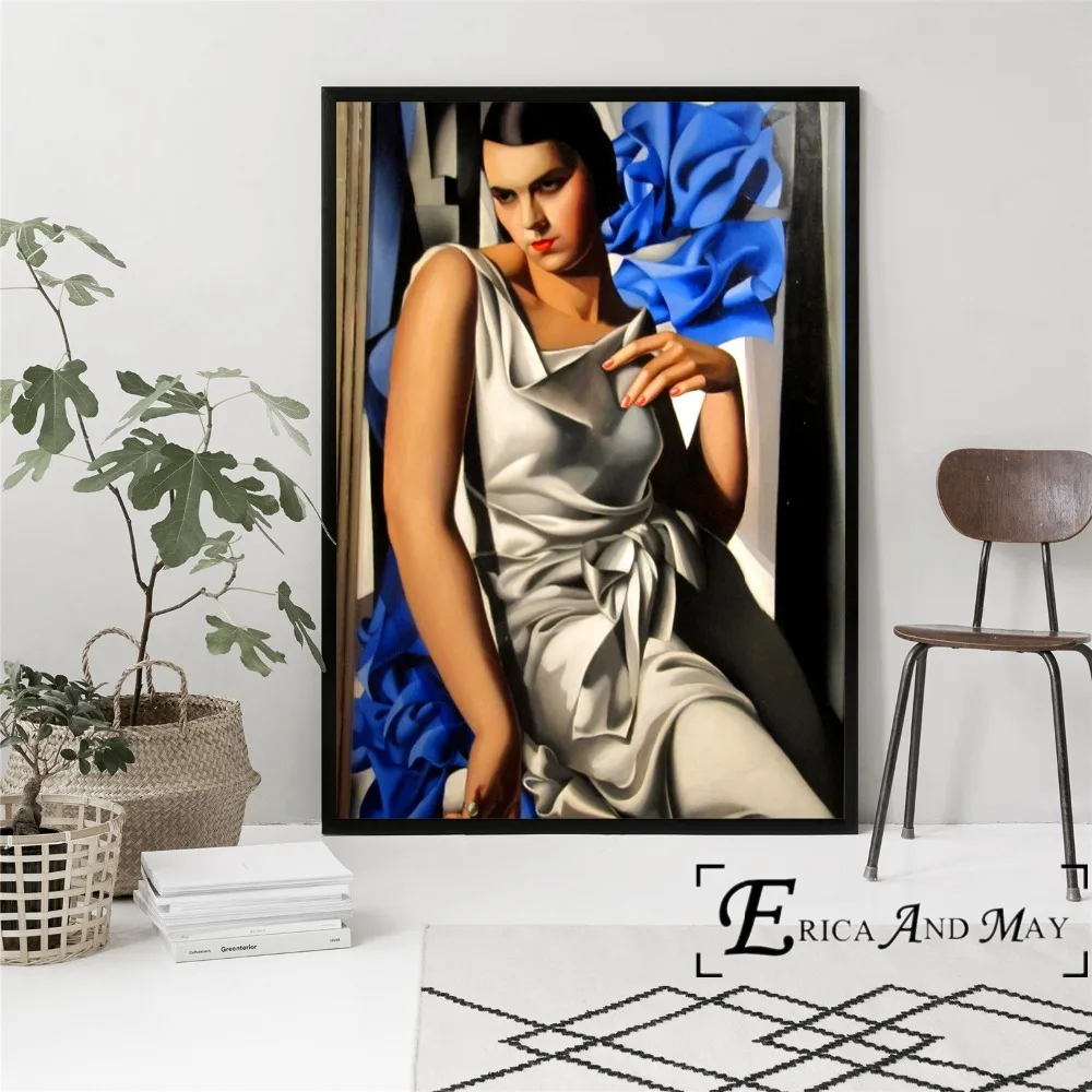 Тамара де лемпика абстрактные женские стены искусства холст картина плакат для домашний декор, плакаты и принты без рамы декоративные картины