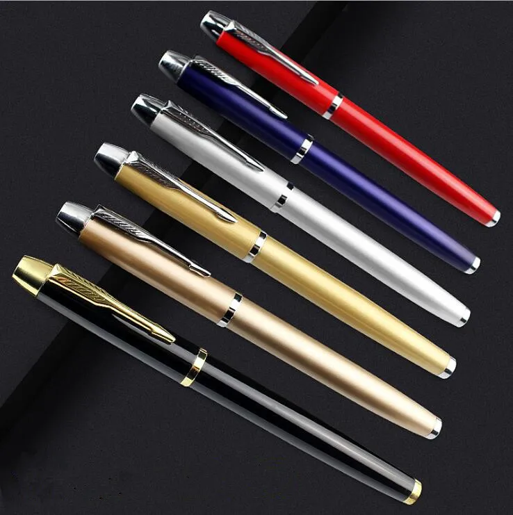 

5 colors High quality Fashion Metal Fountain Gel Pen signature pen school office supplies stationery luxury Writing Gel pen ink