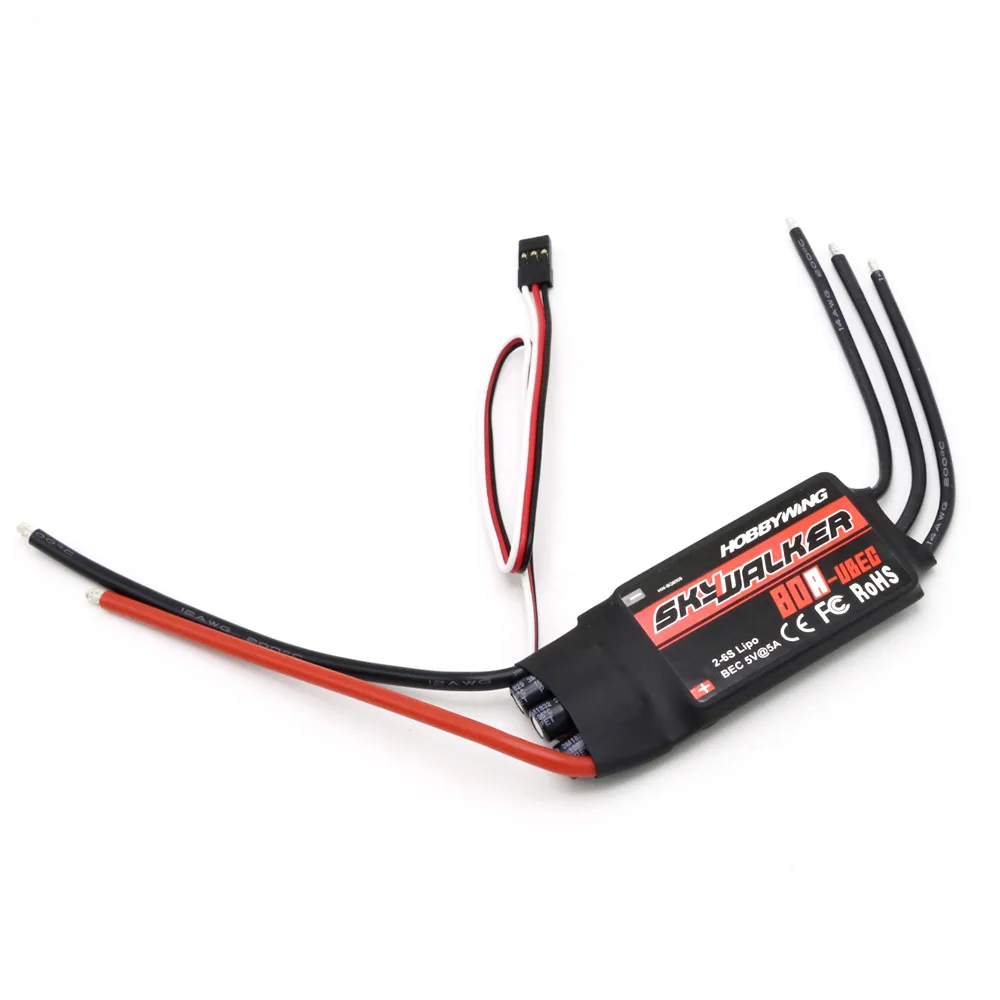 Hobbywing Skywalker 40A 50A 60A 80A 15A 20A 30A ESC контроллер скорости с UBEC для RC самолетов вертолет