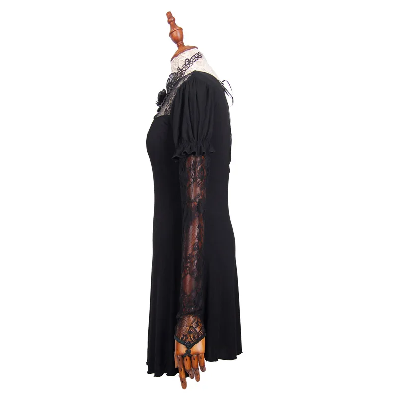 2016 Autumn Steampunk Gothic Women Fashion Sexy T-shirt Long Sleeve Thinner Cotton Emborideried Lace Top Tees Black T Shirt 2016 Autumn Steampunk Gothic Women Fashion Sexy T-shirt Long Sleeve Thinner Cotton Emborideried Lace Top Tees Black T Shirt