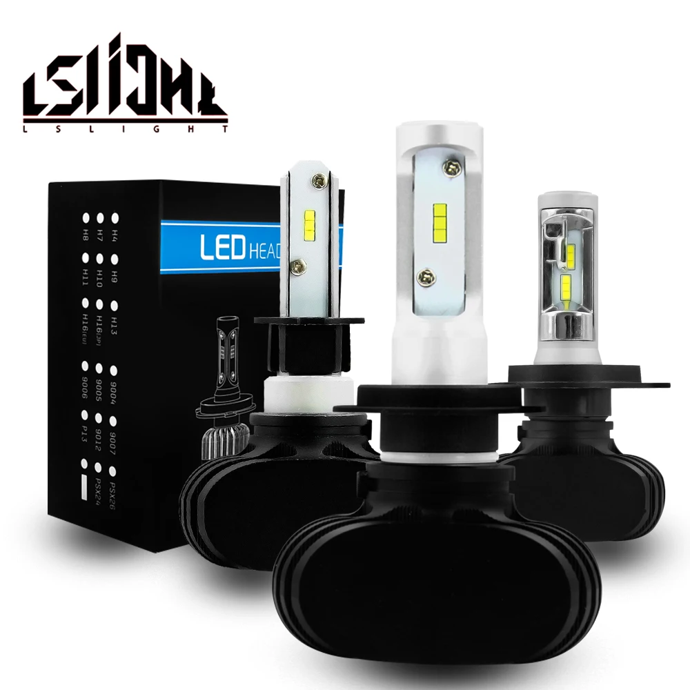 

LED Headlight H4 H7 Car LED Llight H11 H1 H3 H13 880 9004 9005 9006 9007 9003 HB1 HB2 HB3 HB4 H27 Auto Bulb 6000K 12V 80W 8000LM