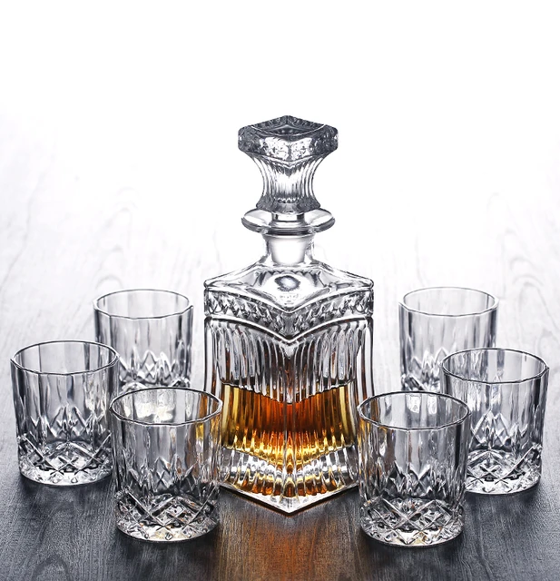 Wine Decanter Glass Iceberg Whiskey Decanter Glass Carafe Crystal Wine  Breather Carafe With Lid Bar Accessory - Bar Sets - AliExpress