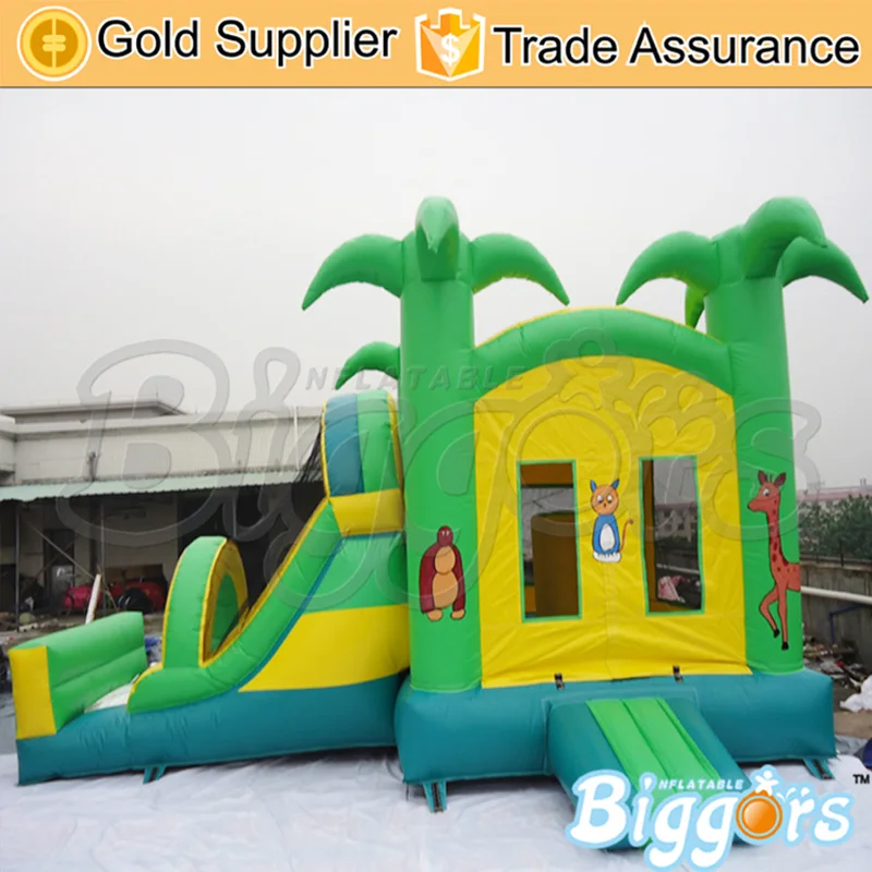 

Inflatable Bounce House With Slide Bouncy Castle Combo For Outdoor Game