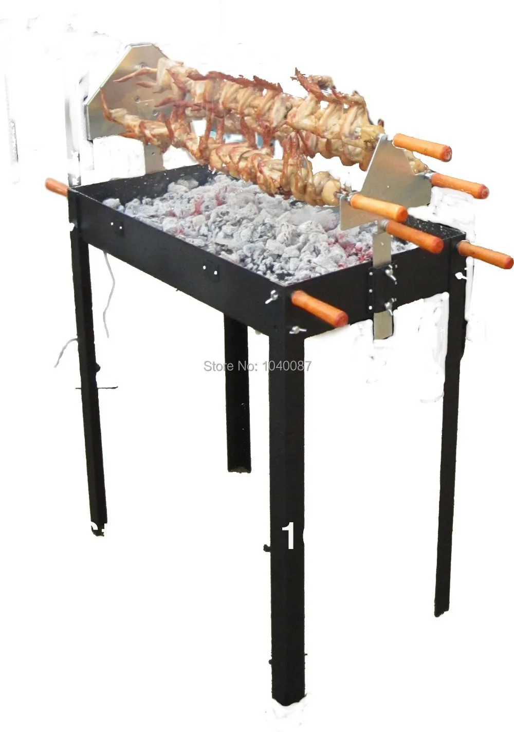 Buy Free shipping,automatic charcoal BBQ ,two motor