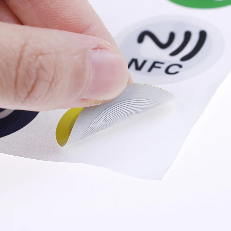 (6 шт./лот/) NFC метки наклейки s NTAG213 NFC метки RFID клейкая этикетка наклейка универсальные этикетки Ntag213 RFID метки для всех телефонов NFC