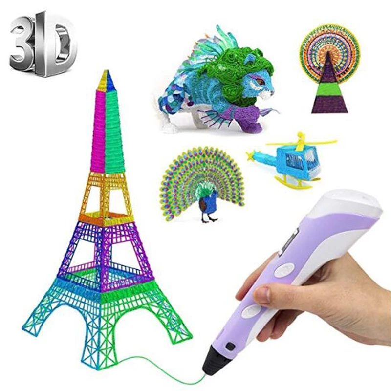 3D Ручка для детского творчества граффити головоломка игрушка живопись стерео ручка 0,7 мм экологически чистые расходные материалы