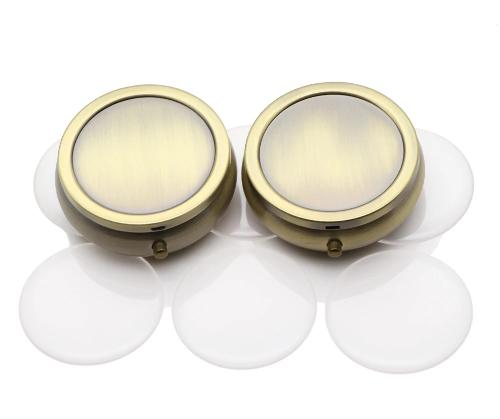 

Pill Box Bronze and 3D Epoxy Resin Stickers