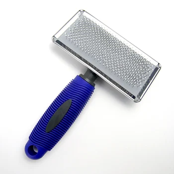 

Slicker Brusher Grooming Rubber Handled for Long Hair Pets Cat Grooming Brush Undercoat Dog Brush Short Hair Dog Brush Pets Tool